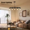 Chandelier Pendant Lamp Ceiling Light Fixture Water Pipe Shaped Lighting Fixture Home Restaurant Bar Decoration 4
