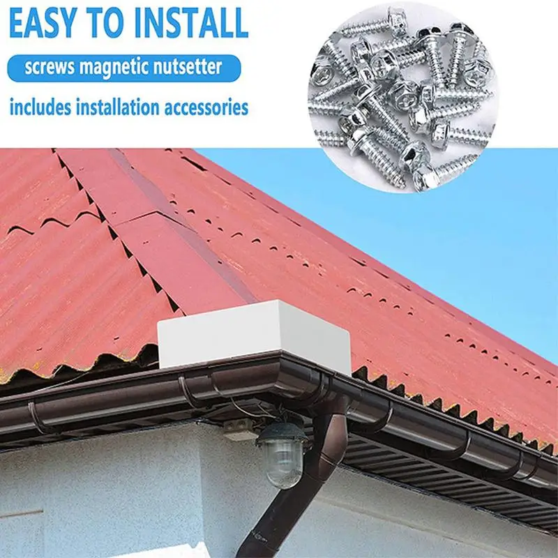 Roofing Gutter Guards Rainwater Diverter Plate Gutter Overflow Guard Downspout Roof Rain Guard Water Diverter for Flat Shingle
