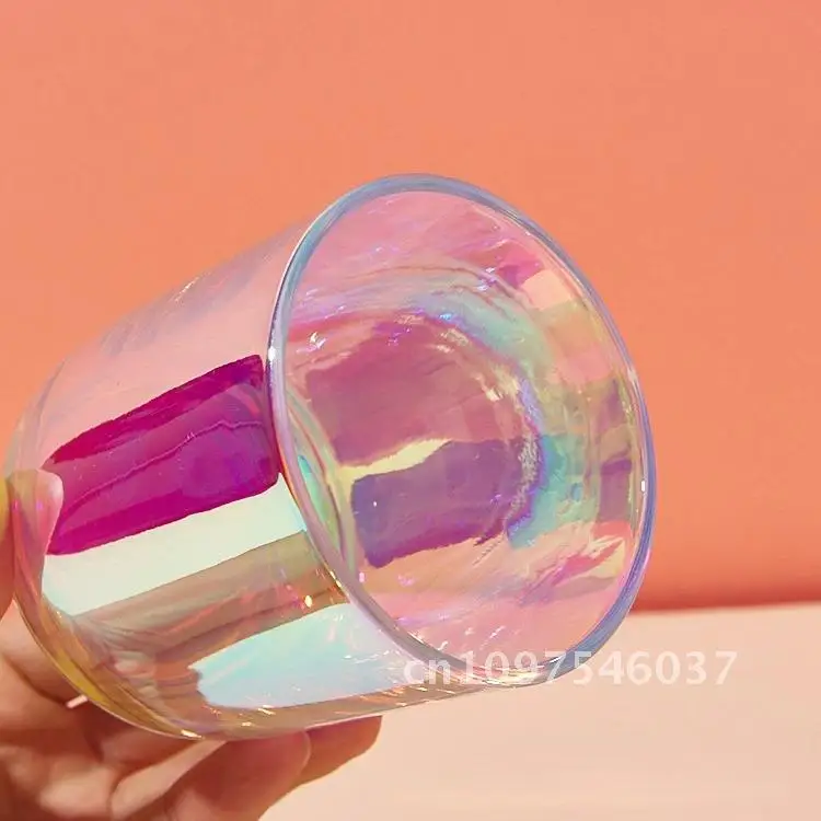 Jars for Cup Colored Transparent Candle Candles Candle Home Decoration Cup Glass Pot Homemade