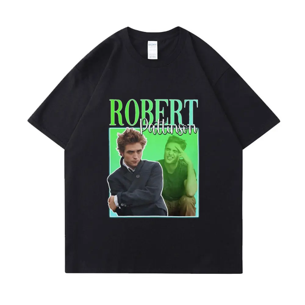 FunnyRobertPattinsonHomageMemeTShirtsMensVintageCottonShort