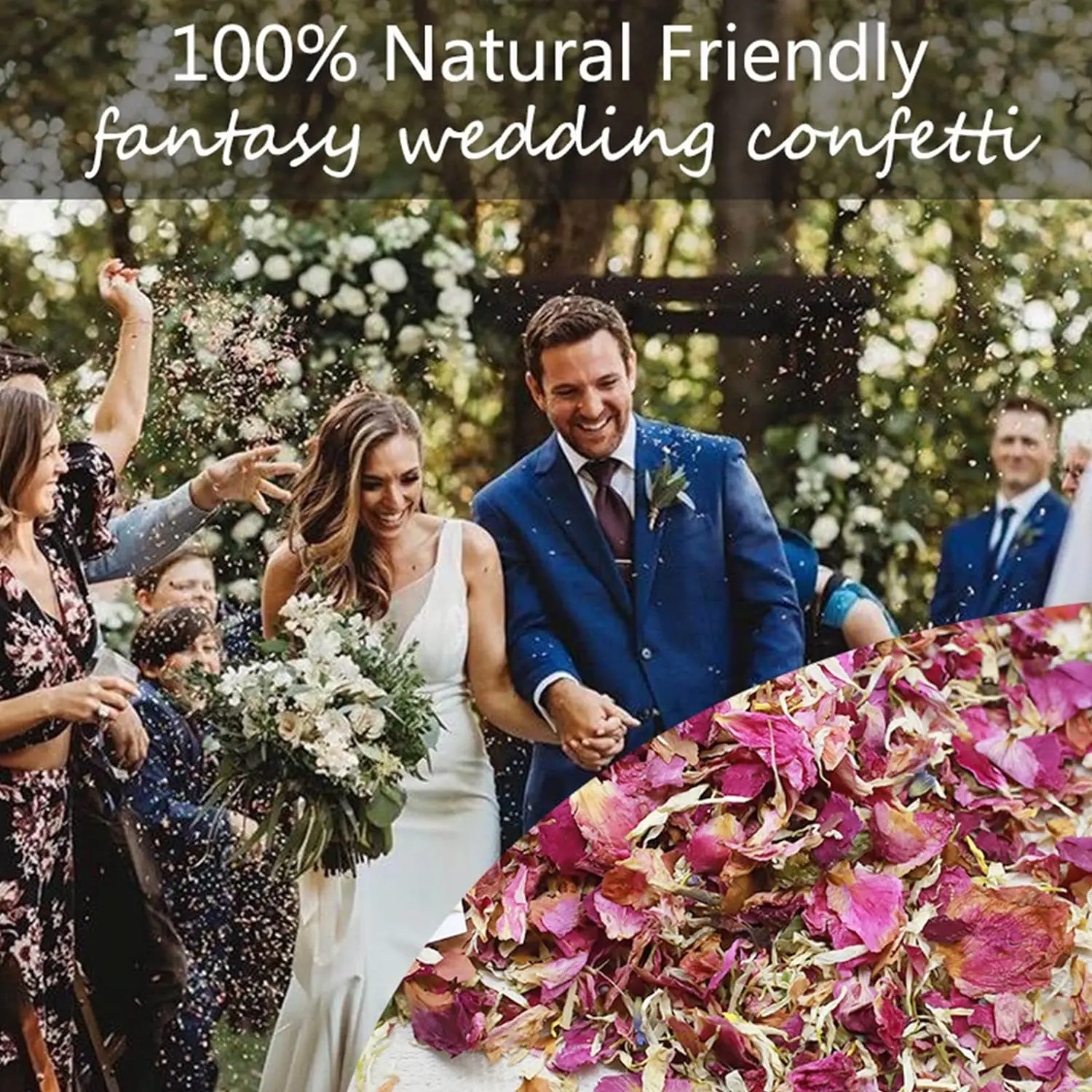 Rose Confetti 1L 100% natural wedding confetti flower petals biodegradable rose confetti for Bridal Shower Wedding Decor