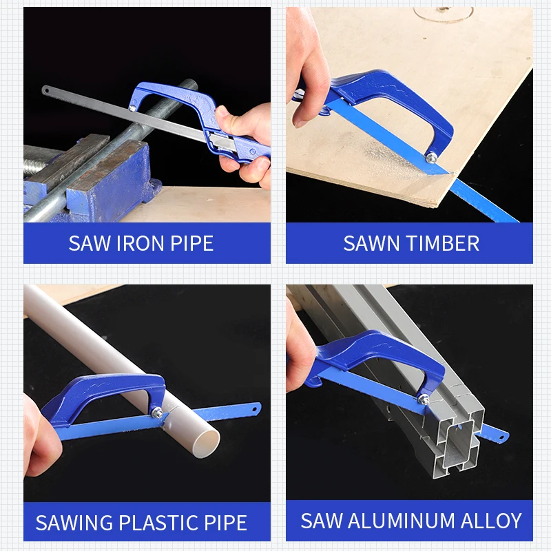 Seghetto Manuale Per Metallo - Telaio Alluminio 10", Con 2 Lame HSS Bi-Metalliche - Foto 5