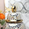 Gold Leopard Print Ceramic Jar General Jars Ginger Storage Porcelain Handicraft Ornaments Home Decoration Vases Pots 3