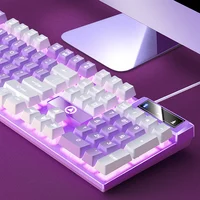 YINDIAO Keyboard Gaming Wired Laptop Desktops PC Computer Office Accessories Low Profile Gamer Keyboards With Numpad 3