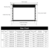 84 inch 4k motorized projector screen 16:9 DLP nano soft white screen 3D desktop tension screen projector - Image 5