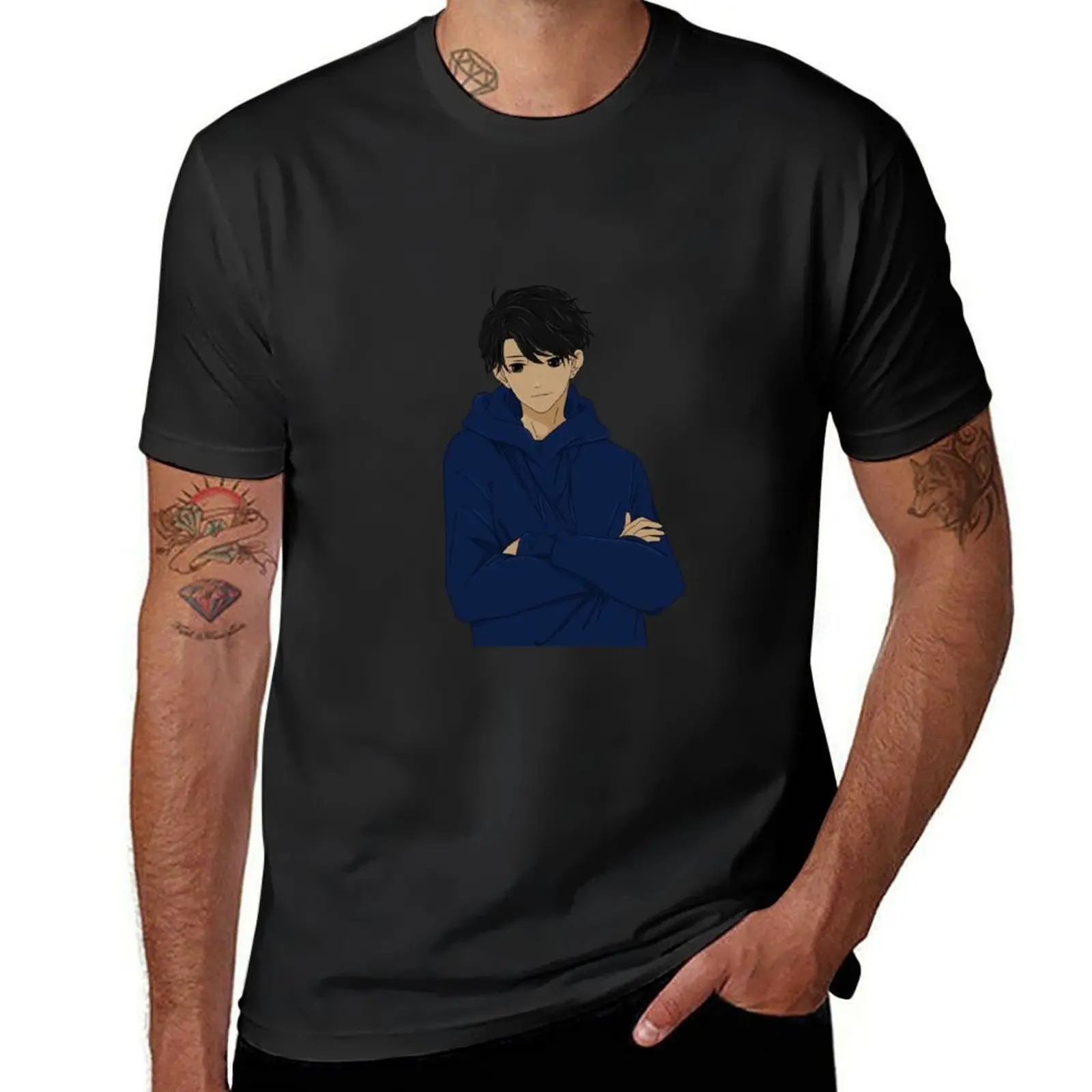 

Anime boy T-shirt funnys plus sizes sports fans Men's clothing