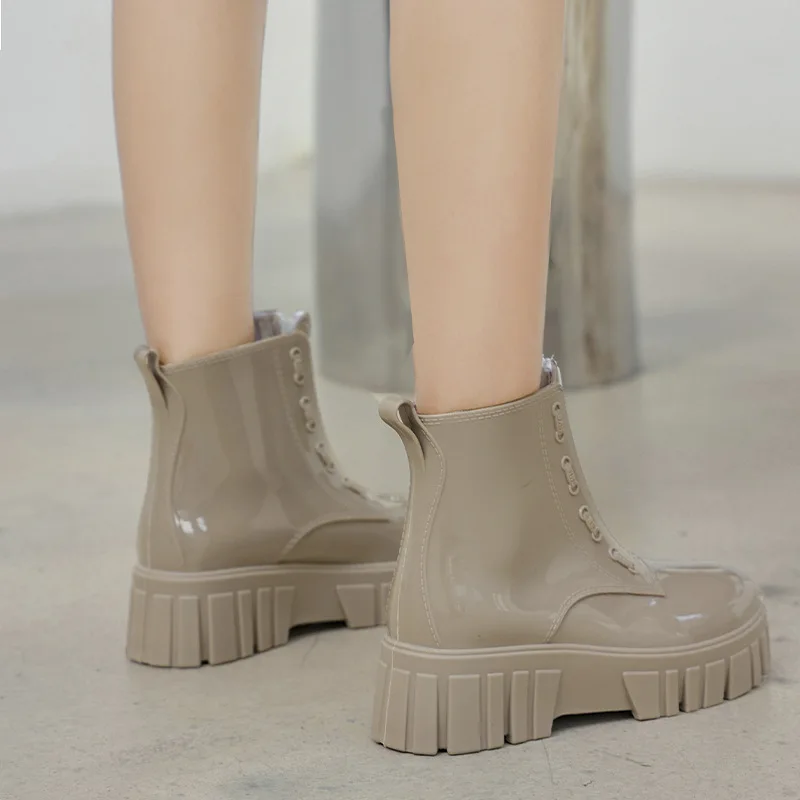 New Korean Version Of Thick-Soled Rain Boots Women's Spring And Autumn Low-Tube All-Match Women's Boots Non-Slip Rain Boots