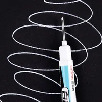 5/10PCS/Set 0.7mm 20mm Long Nib White Marker Pens Multi-Purpose Deep Hole Quick-drying Carpenter Oily Pen for Bathroom Wood 2