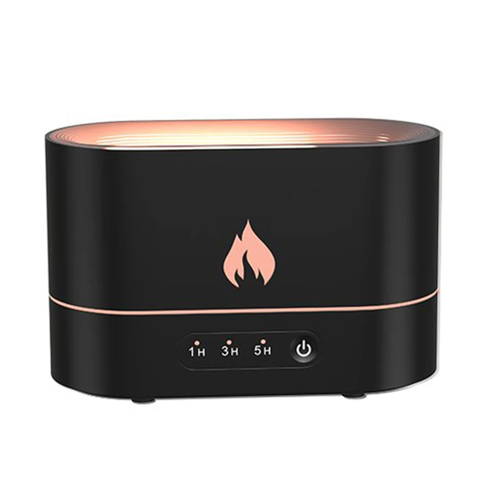 250ml Diffuser Humidifier with Timer Flame Aroma Diffuser Super Quiet Air Humidifier with Auto Off Protection for Home Office