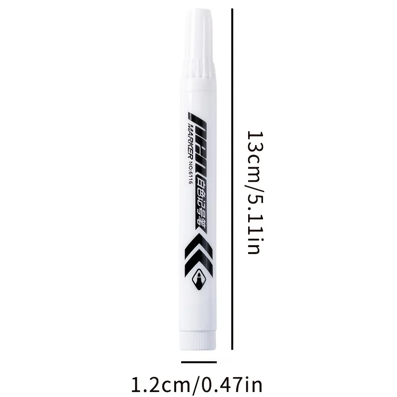 36개입 흰색 마커 - 빠른 건조, 방수, 번짐 없음 - 부드러운 필기감 - 서명용 펜, 그림 그리기, 낙서하기, 지워지지 않음
