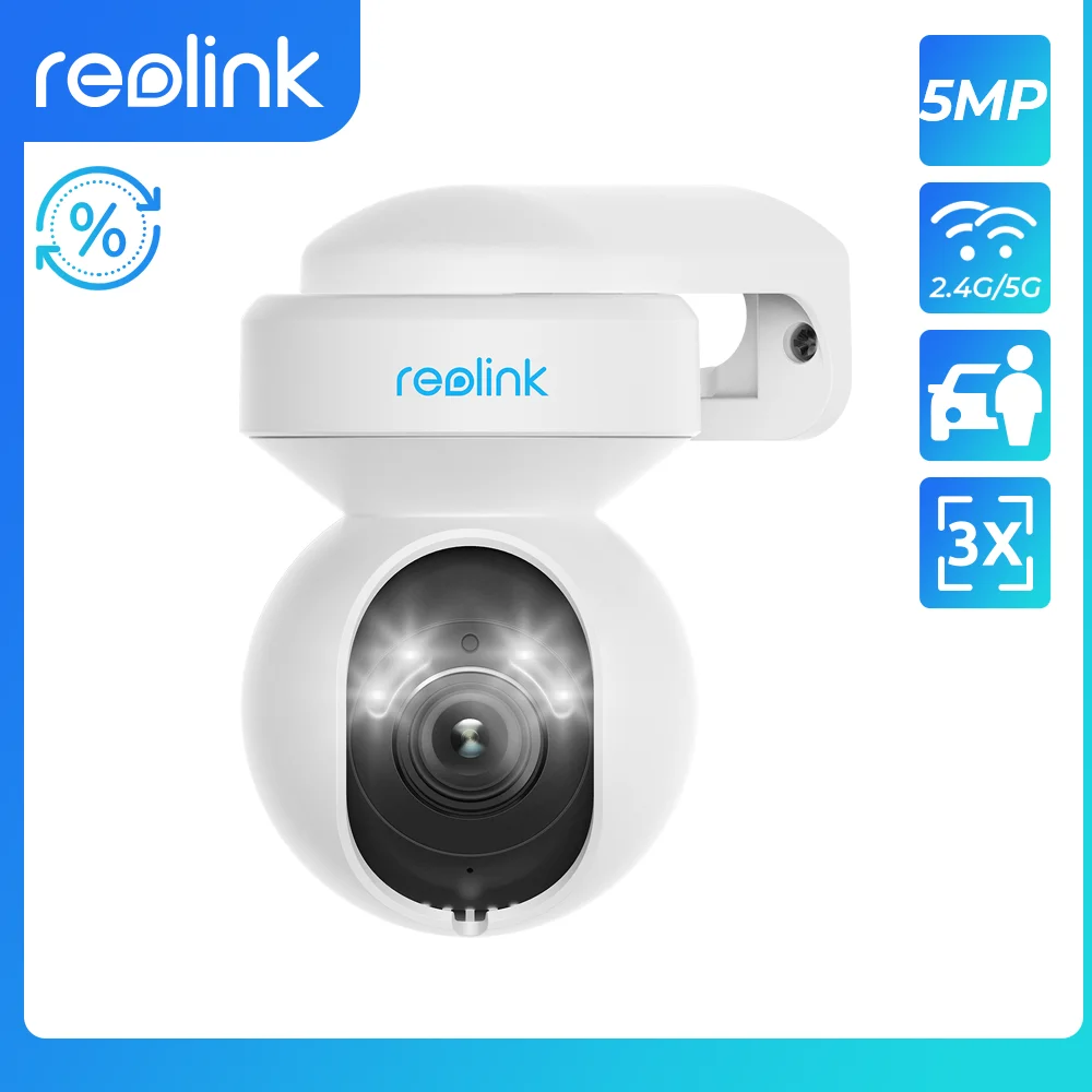 [Refurbished IP Camera]Reolink 5MP WiFi Camera Motion Detection 4MP CCTV Cam 3MP Smart Home 24/7 Video Recording Surveillance