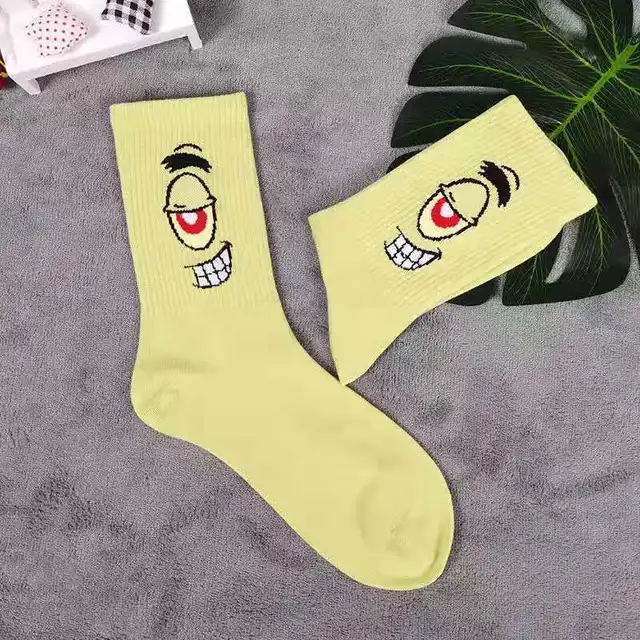 SpongeBob Squidward Tentacles Patrick Star Crab boss Plankton  cartoon Adult tube socks Cosplay Children Christmas Gifts sock 20