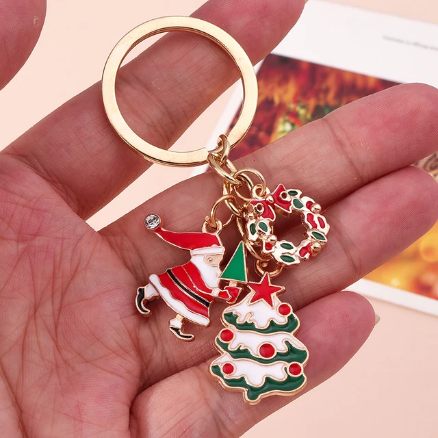 10Pcs Resin Christmas Charms Xmas Santa Claus Elk Tree Bell Pendants for  Jewelry Earrings Making DIY Keychain Accessories - AliExpress