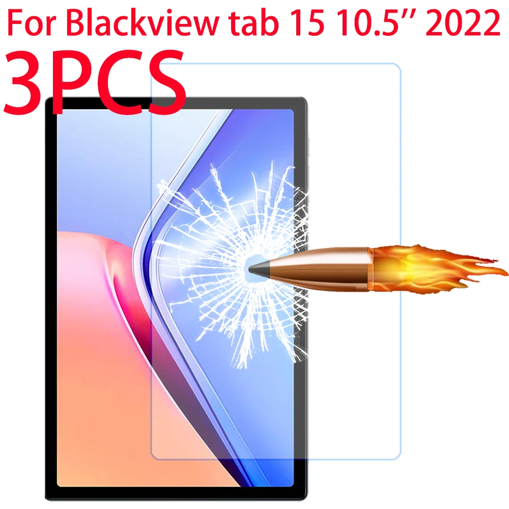 

Закаленное защитное стекло для экрана, 3 шт., для Blackview tab 15, 10,5 дюйма, 2022, Защитная пленка для Blackview tab 15, 10, 5, Защитное стекло для экрана