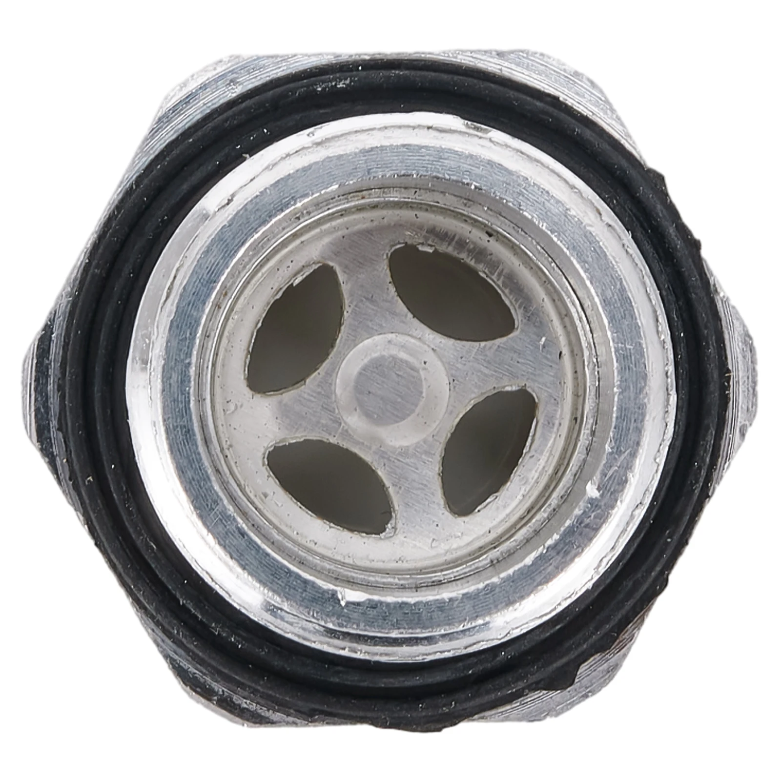 

Aluminum Sight Glass for Oil Level, Male Thread, Heat Resistant, Inner Hexagon Design, Accurate Oil Level Reading