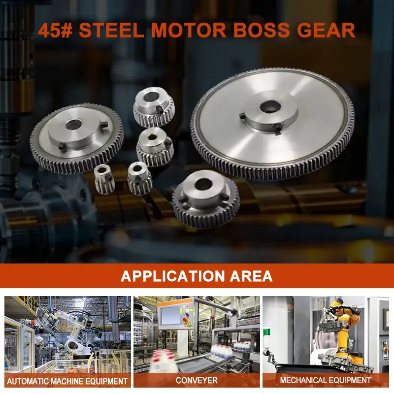 1 Module Spur Gear 1M 17 Teeth/18 Teeth/19 Teeth/20 Teeth Standard Hole 6/6.35/8/10mm Precision 45# Steel Motor Boss Gears image 5