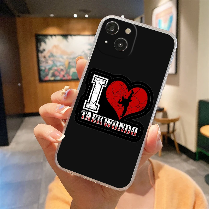 Martial Arts-Themed Soft TPU Clear Phone Case