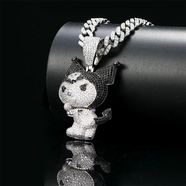 Wholesale Cartoon Jewelry Necklace Iced Out Spider Man Cubic