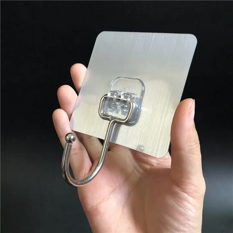 

4 pack non-trace strong sticky kitchen ceiling hook multi-purpose glue hook hook activities