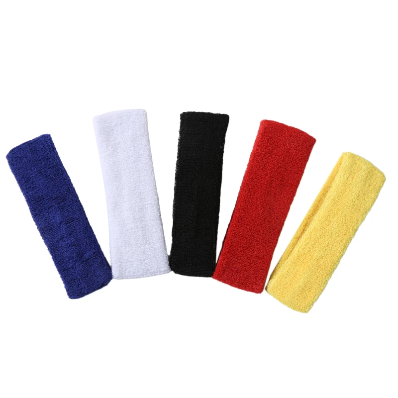 Cotton Elastic Sweatband Basketball Sports Headband Women Men Gym Fitness Sweat Hair Band Volleyball Tennis Running Headband 2