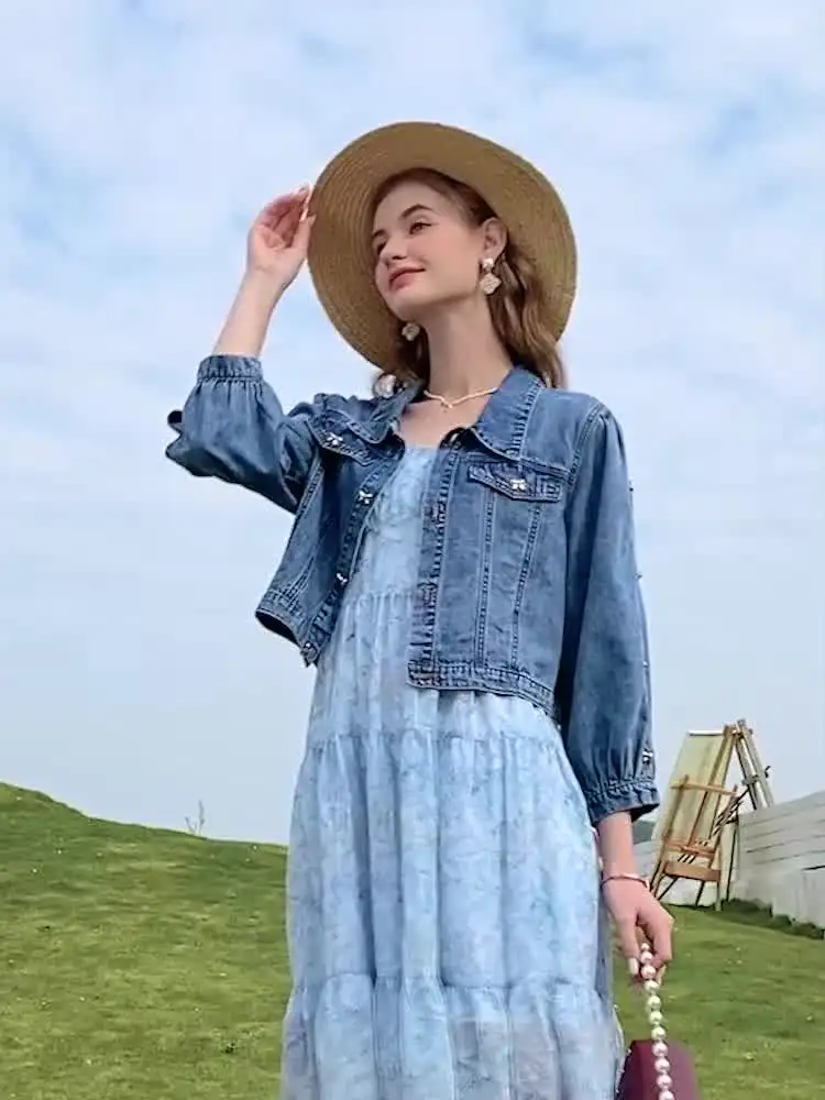 I BELIEVE YOU Women's Jacket Spring Summer 2024 Denim Coats