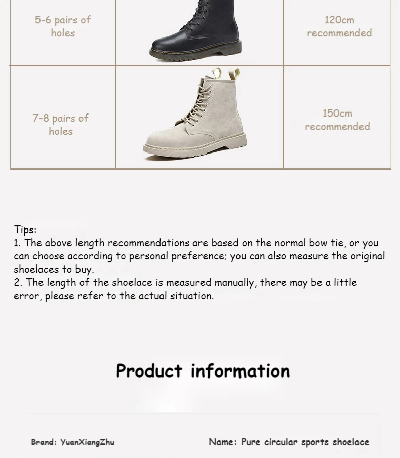 Mode runde Schnürsenkel solide klassische Stiefel Schnürsenkel lässige Turnschuhe Schnürsenkel für Schuhe 90cm/120cm/150cm 21 Farben Schnürsenkel – Detail 10