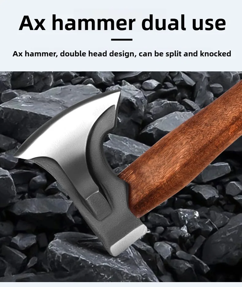 Outdoors Hand Axe Tactical Survival Ax Professional Hatchet for Firewood Multifunctional Axe for Cutting Wood Camping Supplies