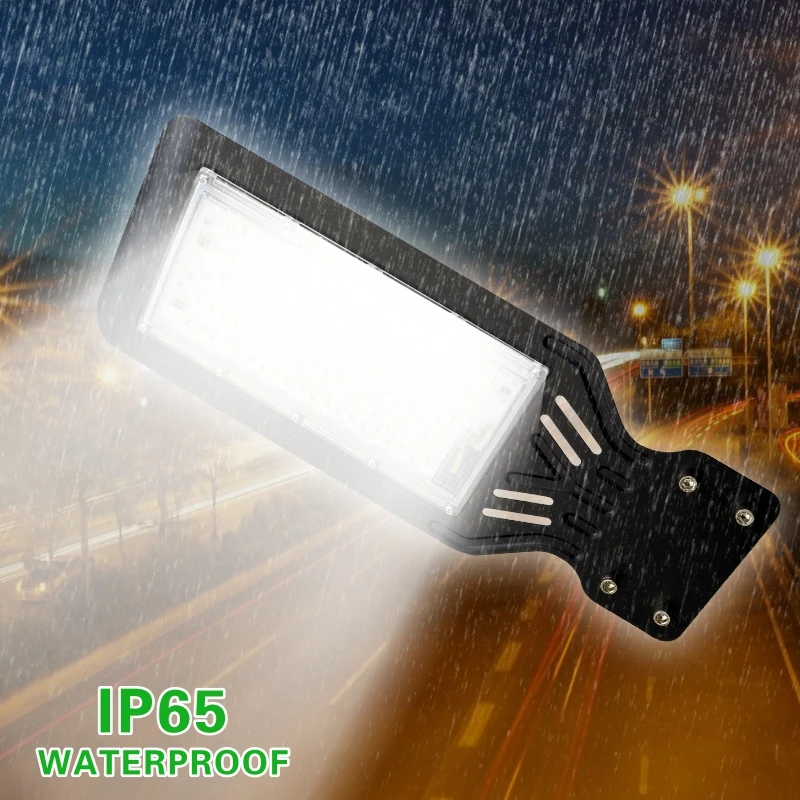 LED 가로등 50W 100W AC 220V 실외 투광 조명 IP65 방수 벽 조명 정원 도로 거리 통로 막대 조명, 실외 조명 스포트라이트 가로등 스포트라이트