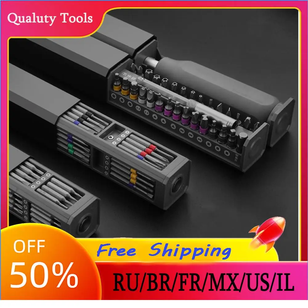 

Screwdriver Set 30/40/44 in 1 Multi Precision Magnetic Bits Dismountable Screw Driver Home PC Phone Watch Repair Mini Hand Tools