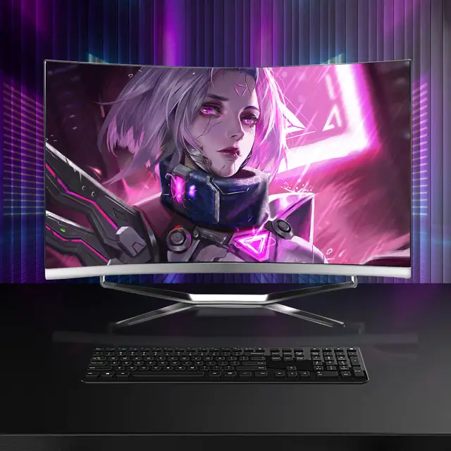 풀 HD 1080p 인텔 i7 네트워크 와이파이 24 인치 정전식 터치 스크린 모니터, 올인원 PC