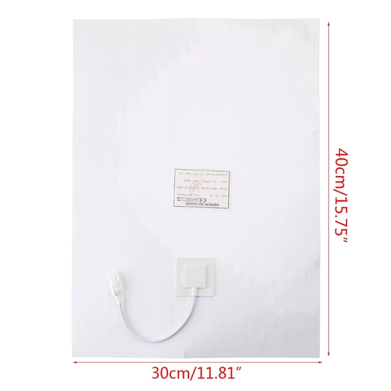 Bathroom Mirror Protective Film Anti Fog Window Clear Waterproof Electronic Heating Film for Shower Room Makeup Mirror 6