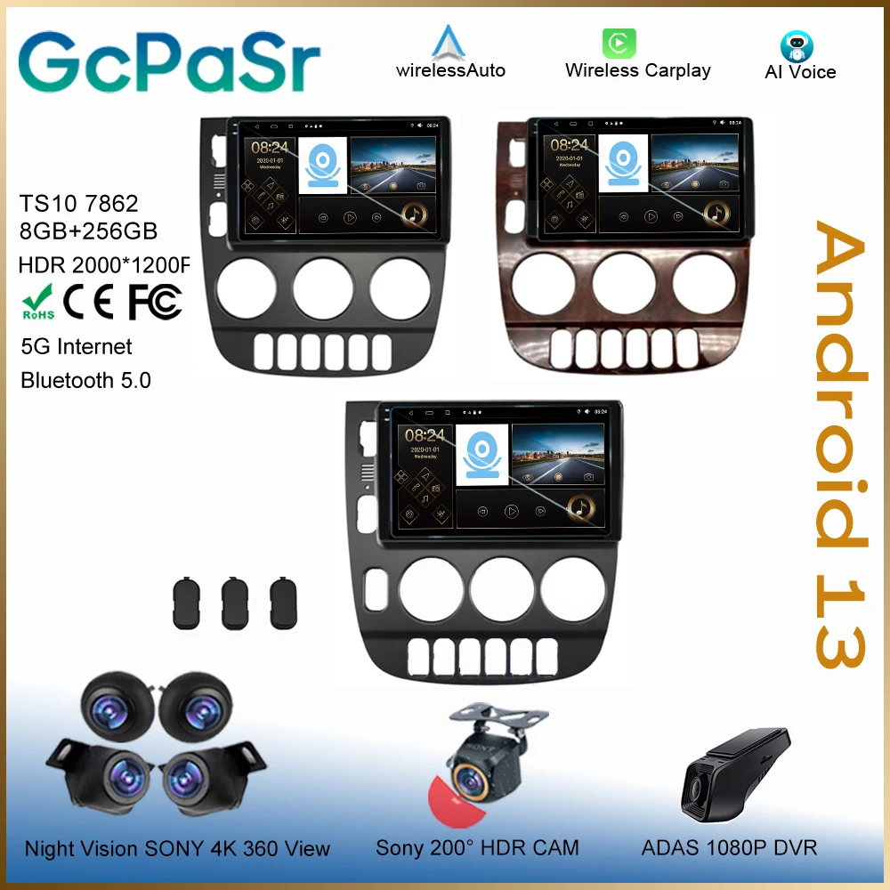 

Car GPS Android For Mercedes Benz M-Class W163 ML 1998 - 2006 Head Unit 7862 No 2din Carplay Navigation Screen Stereo Cam Dash