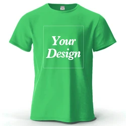 Personalized 100% Cotton Custom Design T-Shirt - Unisex Short or Long Sleeve - S (Lrish Green)