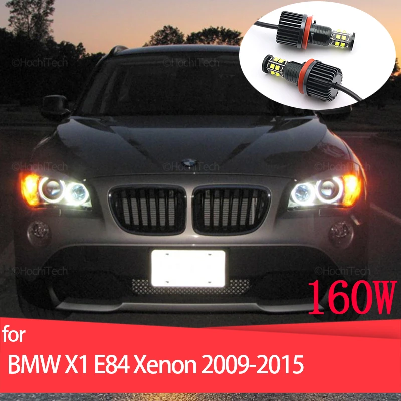 

Кольцевая лампа Angel Eyes, гало, светильник 6000K, белая для BMW X1 E84, Ксеноновые фары 2009-2015, дневсветильник 160 Вт, 6000K, белые дневные ходовые огни