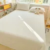 100%Organic Washed Cotton Bed Sheet 3Pcs Basic Percale Weave Soft Breathable Eco-Friendly Kids Adults Flat sheet Pillowcases 1