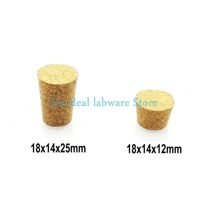 20pcs Top DIA 18mm to 54mm Synthetic Cork lid Lab Test Tube Cork cap Glass jar lid Wine bottle stopper Flask sealing plug