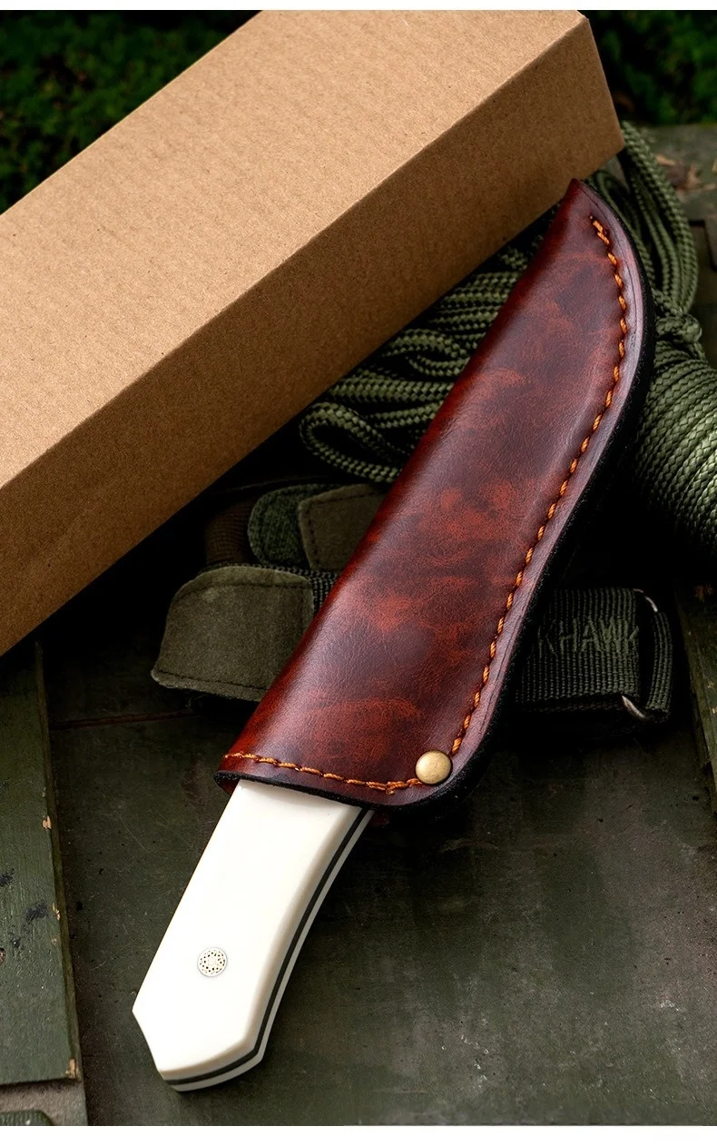 Neues Bestseller-Messer M390 mit Hoher Härte, Skandinavisches Design, Spiegelpoliert, Knochengriff, Sammlerstück, Camping- und Obstmesser – Detail 9