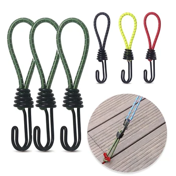 Tent Pole Shock Cord, Tent Elastic Rope Cord, Elastic Rope Buckle, Wind Cord Hook Peg, Tent Accessories, for Outdoor, Camping.