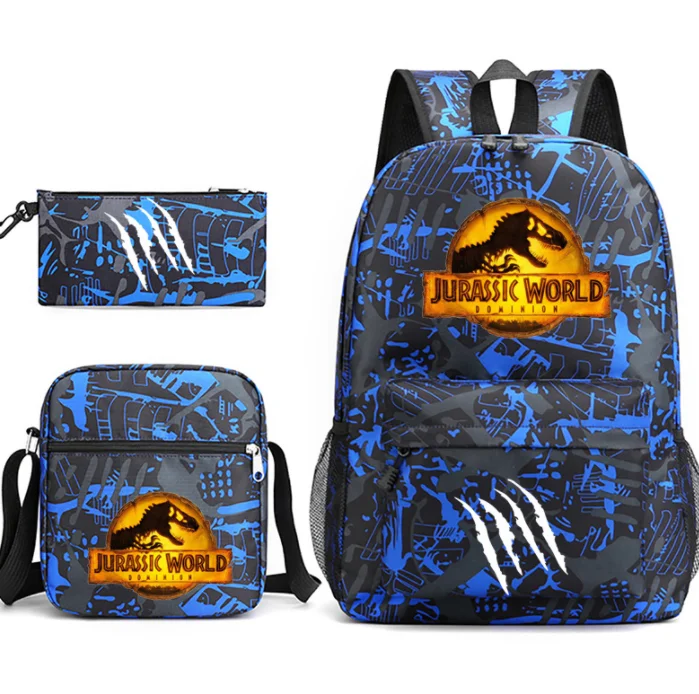 New Jurassic World Park Boys Girls Kids School Book Bags Donna Zaino Canvas Men Laptop Bagpack Packsack Bookbag
