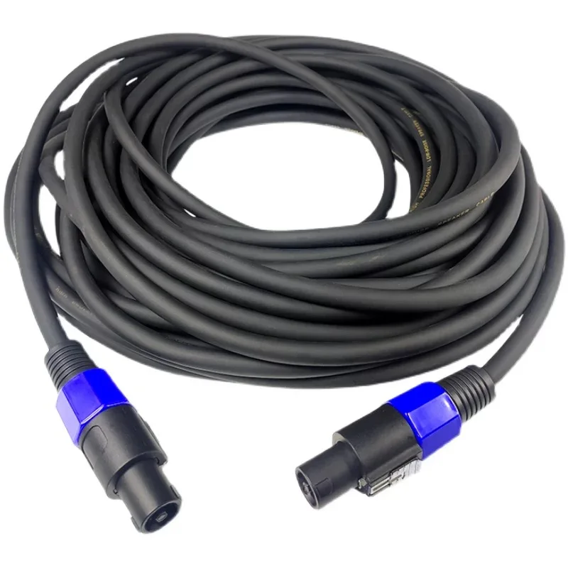 Cavi audio Speakon maschio a Speakon maschio Cavo audio professionale in rame Cavo di prolunga per altoparlante DJ Cavo da 3 5 10 m con twist lock - immagine 5
