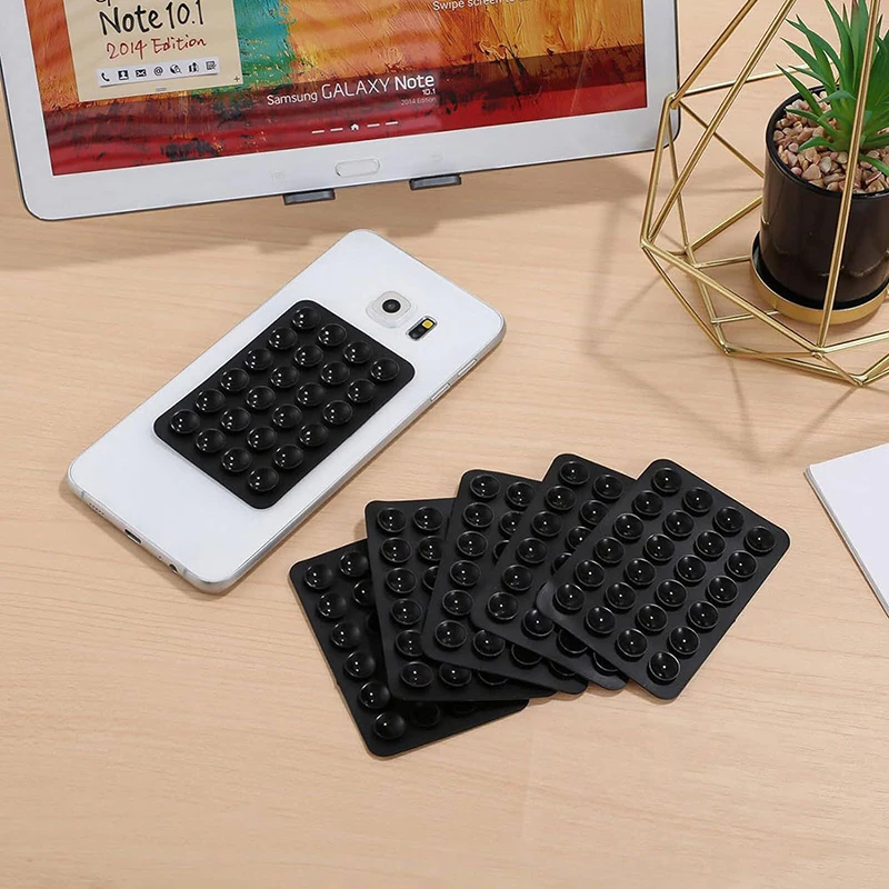 1PC Silicone Suction Cup With 24 Square Suction Cups Silicone World Mobile Phone Fixing Cup Car Mounted Bracket detachable phone holder