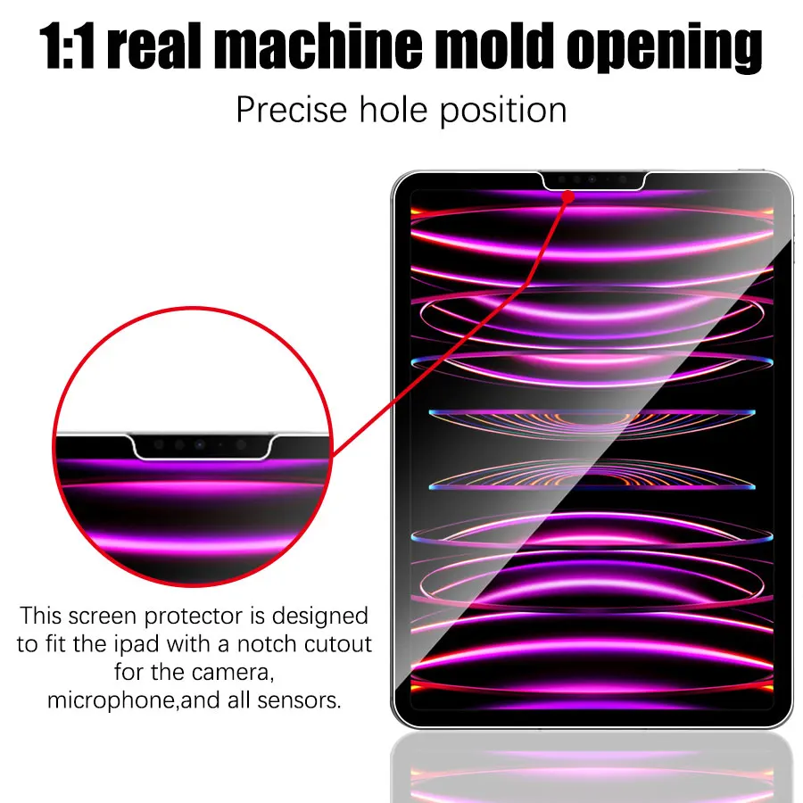 2PCS Screen Protector For iPad Pro 11 inch 2020 2nd Gen A2068 A2230 A2228 11'' Protective Film Anti Scratch Clear Tempered Glass 3