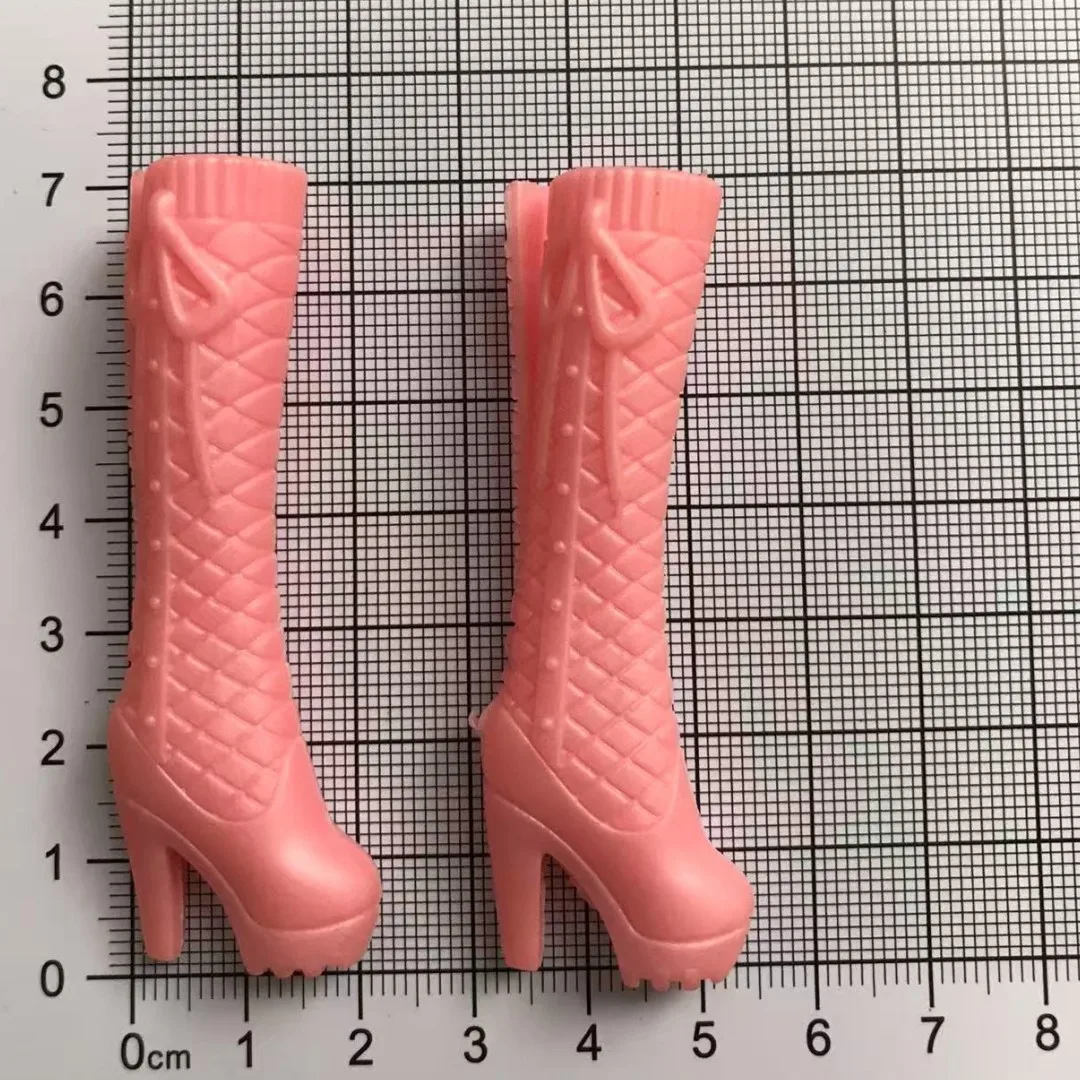 Weibliche Puppenstiefel im Maßstab 1:6 – DIY-Puppendekorationszubehör in den Farben Weiß, Schwarz, Gold, Braun, Beige, zum Sammeln von Puppenteilen – Detail 15