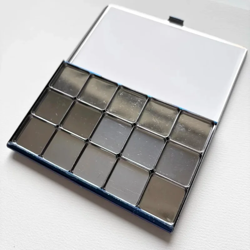 Gem Blue Ultra-Thin Portable Watercolor Palette with Magnetic Box