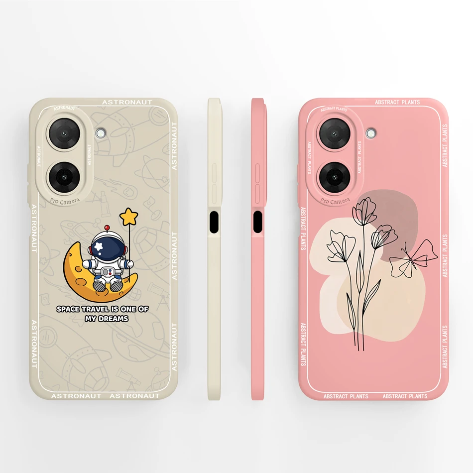 Butterfly Design Full Protection Silicone Case - Soft & Durable Phone Back Cover