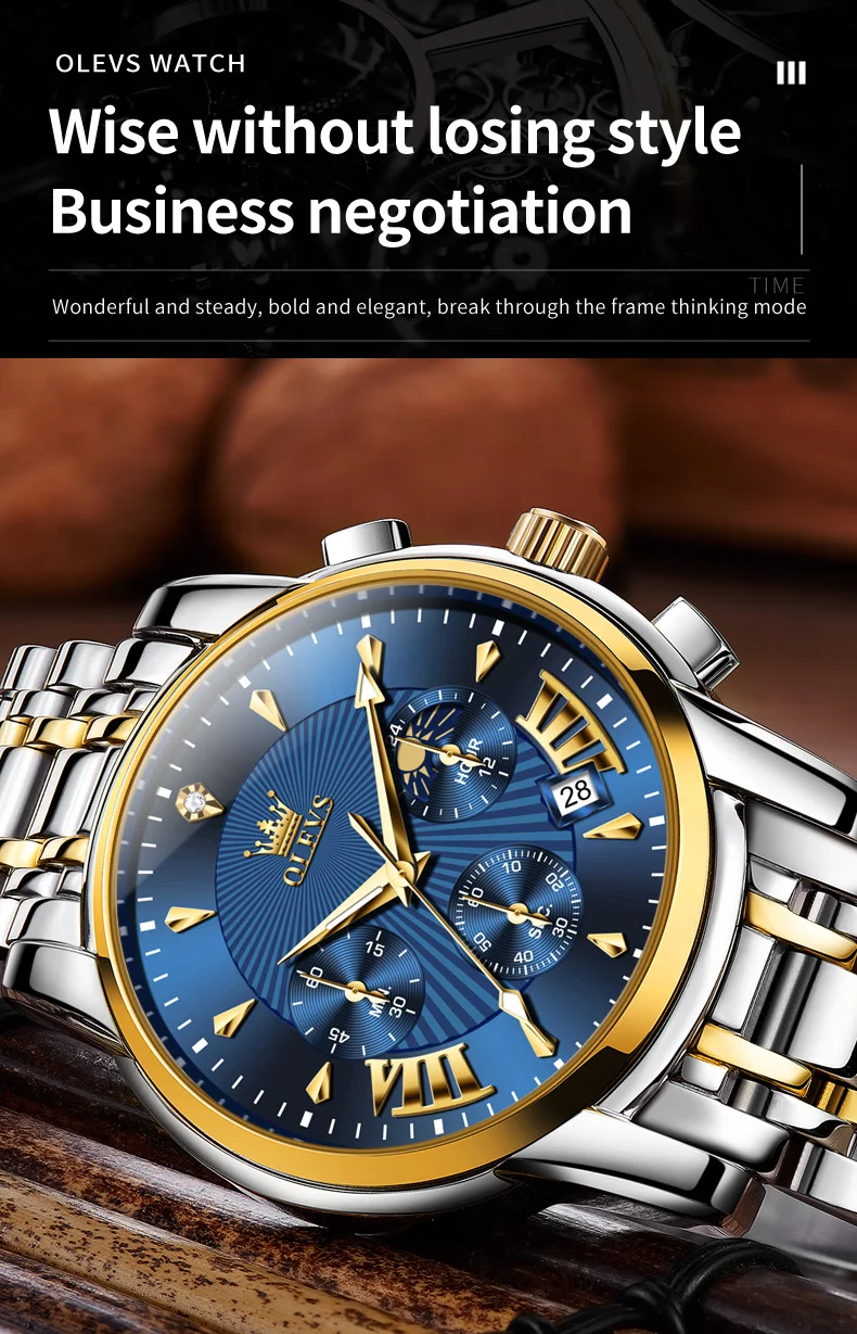 OLEVS Orologio design elegante