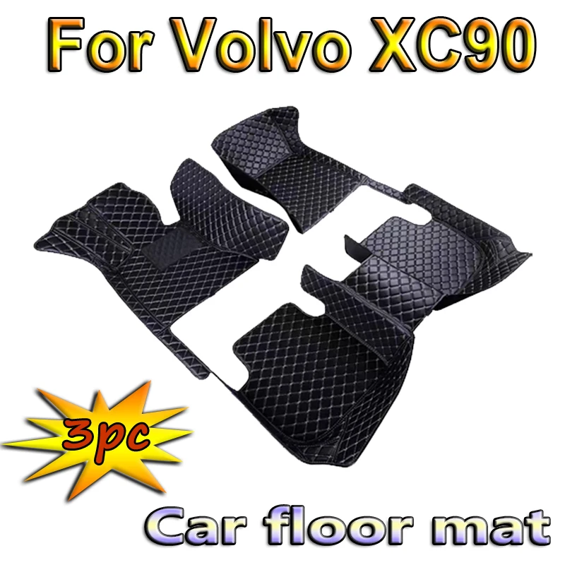 Tappetino Per Auto Per Volvo Xc90 Mk1 2002 ~ 2014 7 Posti Tappetino In Pelle Resistente Allo Sporco Cubre Pisos Para Autos Accessori Per Auto Parte In