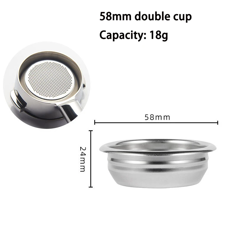 Kaffeefilterkorb Aus Edelstahl – Für Kaffeemaschinen, Abnehmbar, 2 Stück, Feine Filtration