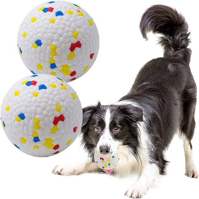 Dog Toy Ball Solid Bite Resistant Small Large Dog Toys High Elasticity E-TPU Pet Chew Solid Ball For Dogs Toys Pet Supplies