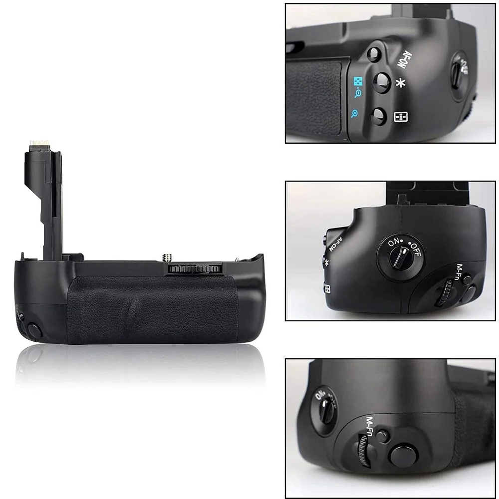 Mcoplus BG-7D Vertical Battery Grip for Canon EOS 7D DSLR Camera Replacement BG-E7 / Work with LP-E6 Battery grip